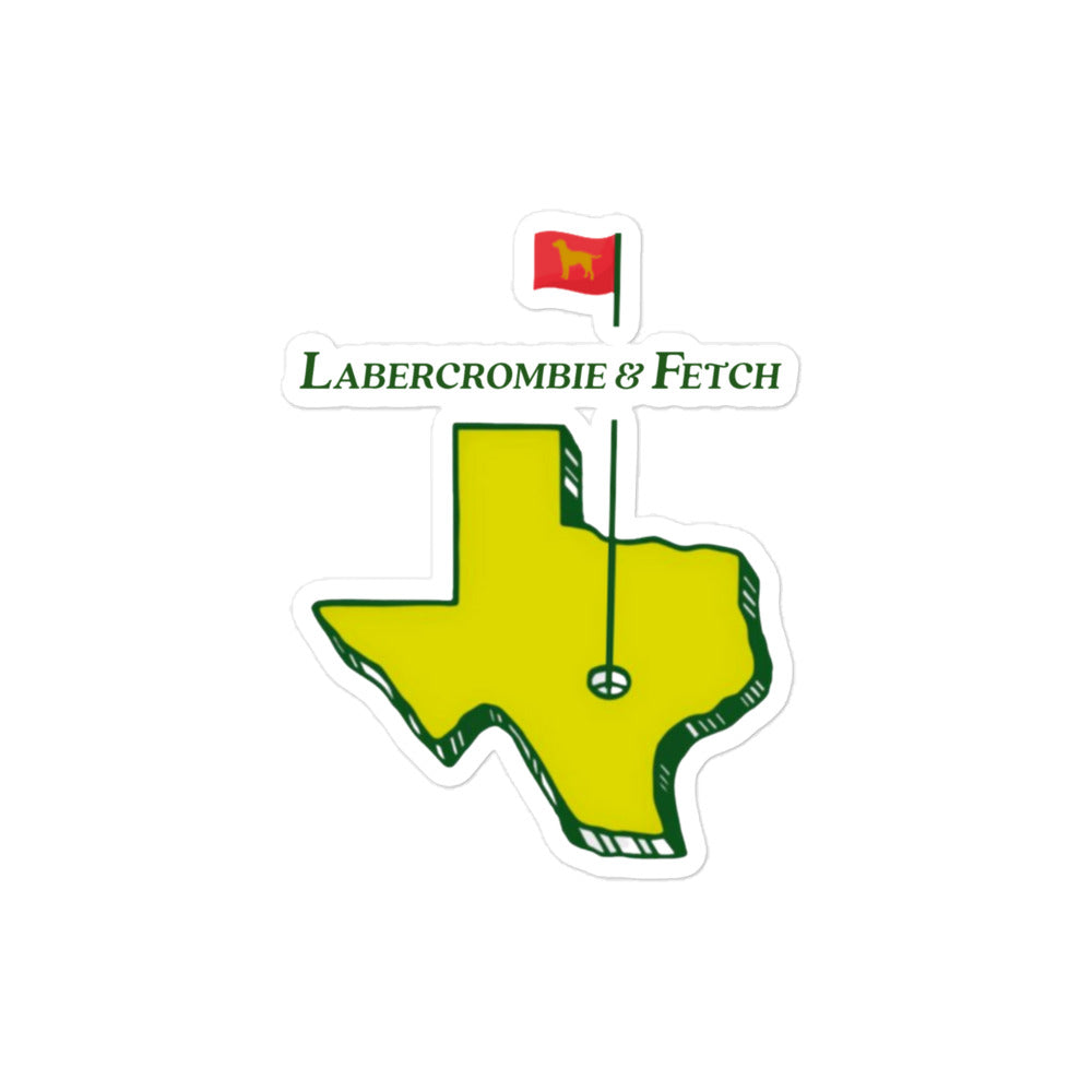 Texas Golf Labercrombie stickers