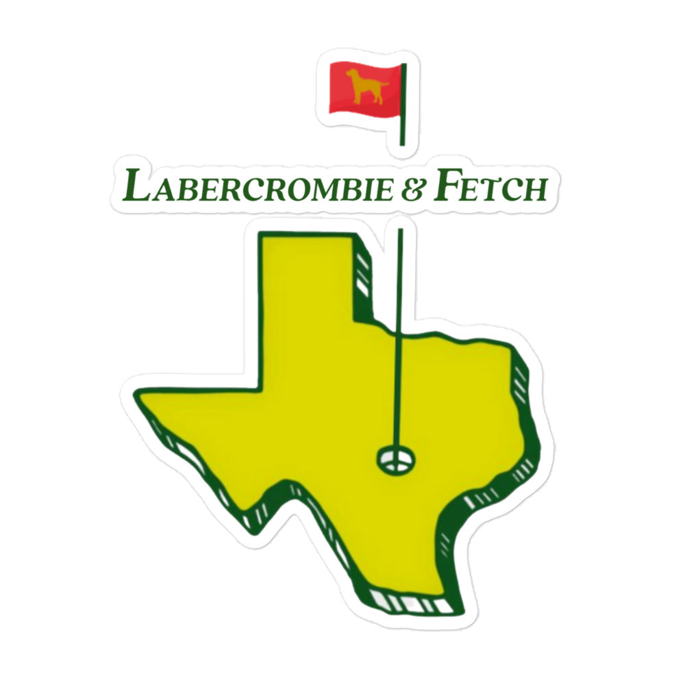 Texas Golf Labercrombie stickers