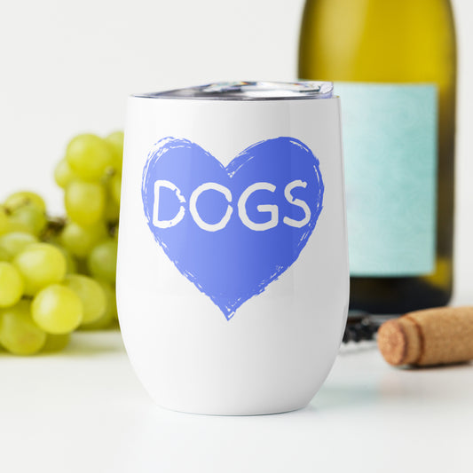 Love Dogs Wine tumbler